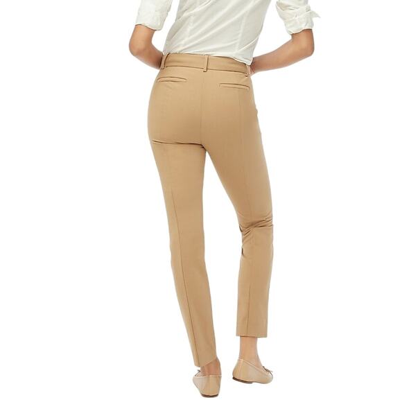 NWT J.Crew Camel Tall Stretch Work Pants 18T | High Rise Office Slacks - Picture 2 of 7